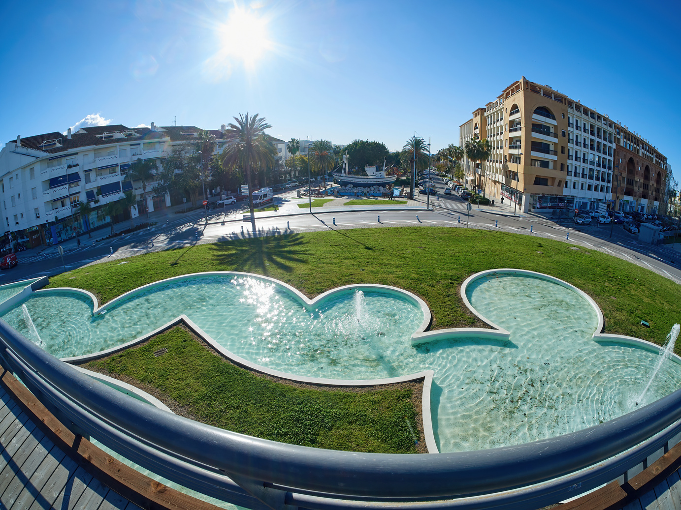 San Pedro Alcantara, Marbella, Spain- August 2, 2021. Boulevard de san pedro alcantara. Ideal place to come from traveling on the Costa del Sol in summer
